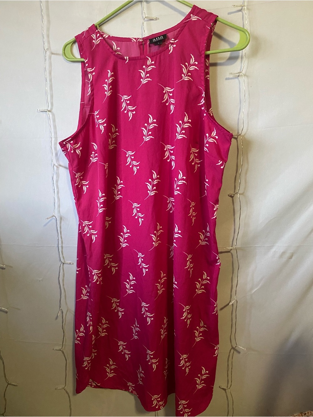 IC COLLECTION Fuchsia Sleeveless Floral Midi Dress